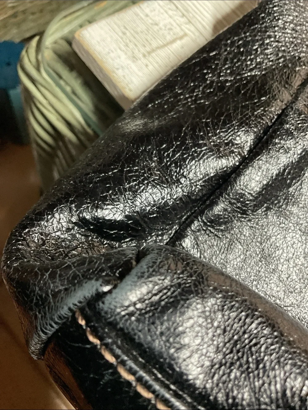 Hobo International Sheila drop handle black leather handbag Small